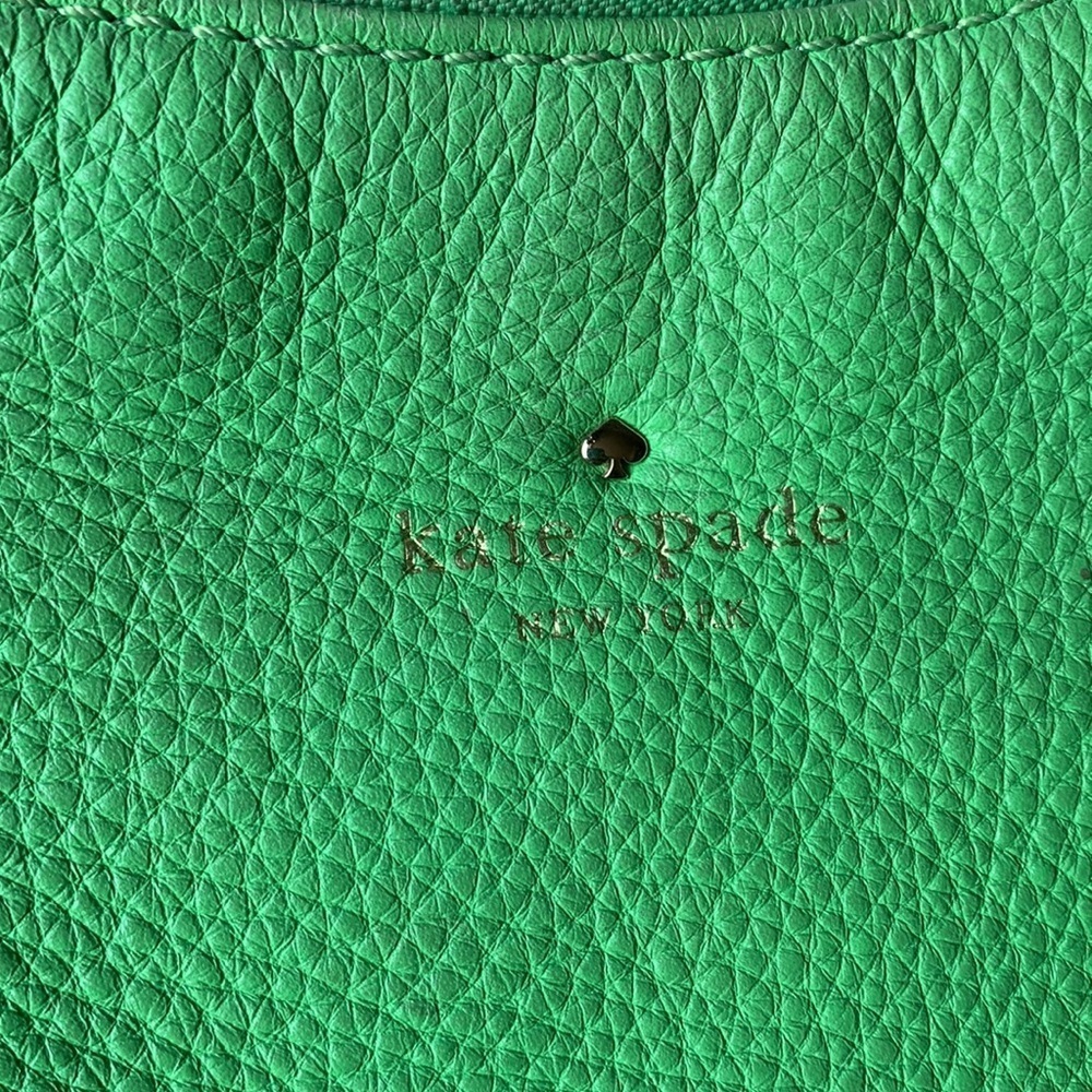 Kate Spade Cobble Hill Finley Hobo Pebbled Leather Shoulder Bag Shamrock Green - Picture 7 of 16